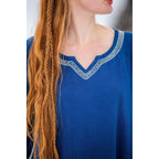 Produktbild Mittelalter Wikinger Kleid Brigida blau