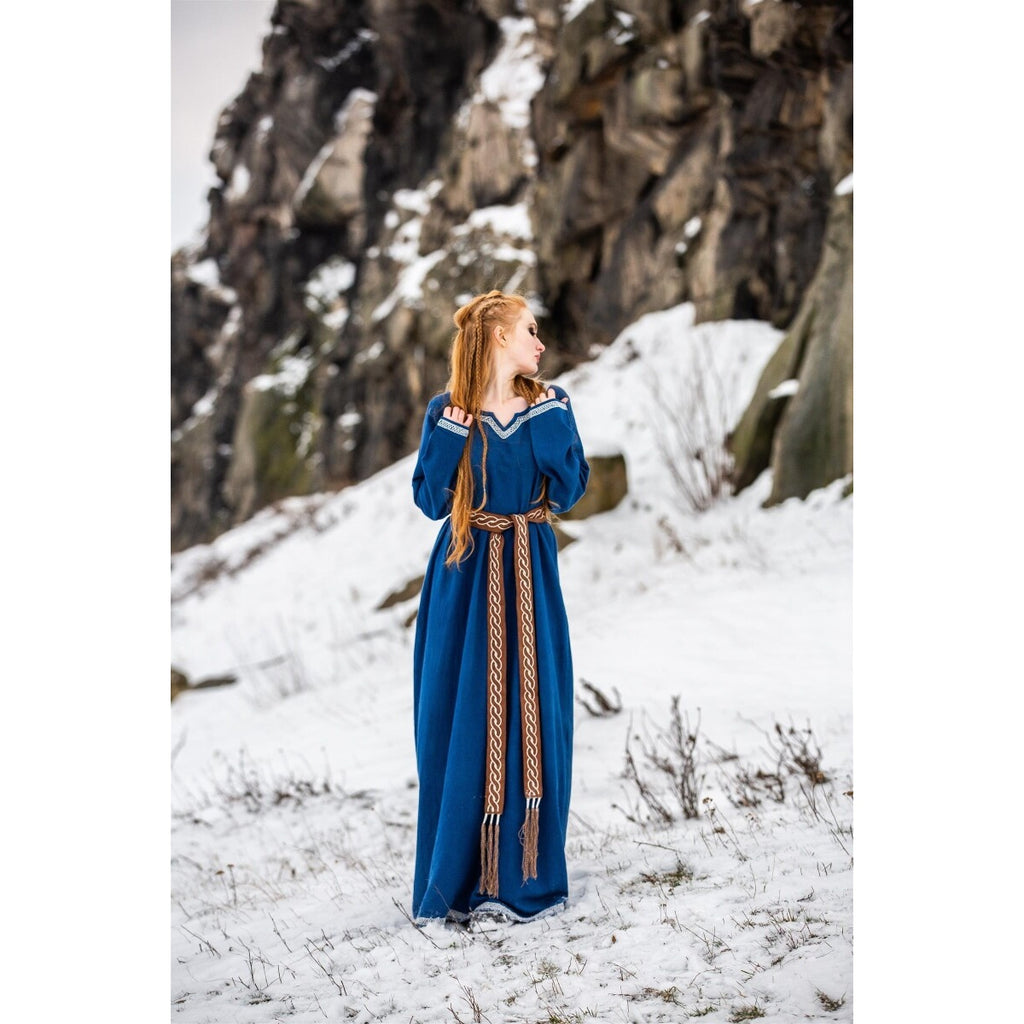 Produktbild Mittelalter Wikinger Kleid Brigida blau