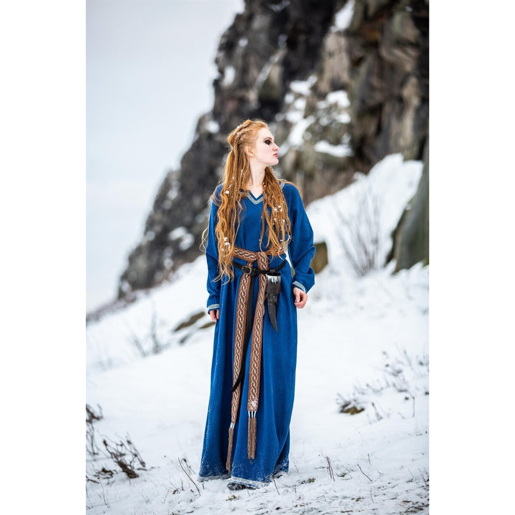 Produktbild Mittelalter Wikinger Kleid Brigida blau