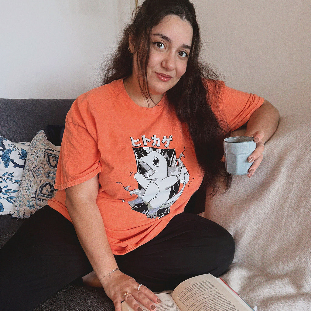 Produktbild Pokemon - Glumanda Katakana Vintage T-Shirt