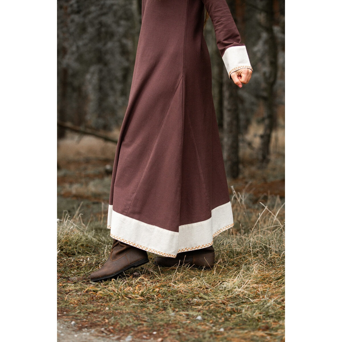 Produktbild Mittelalter Kleid Jorunn braun-beige