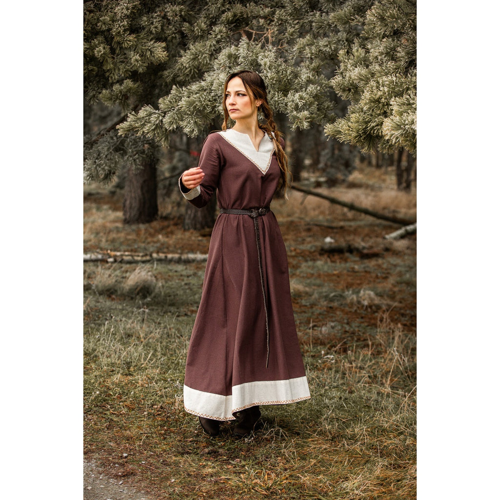 Produktbild Mittelalter Kleid Jorunn braun-beige