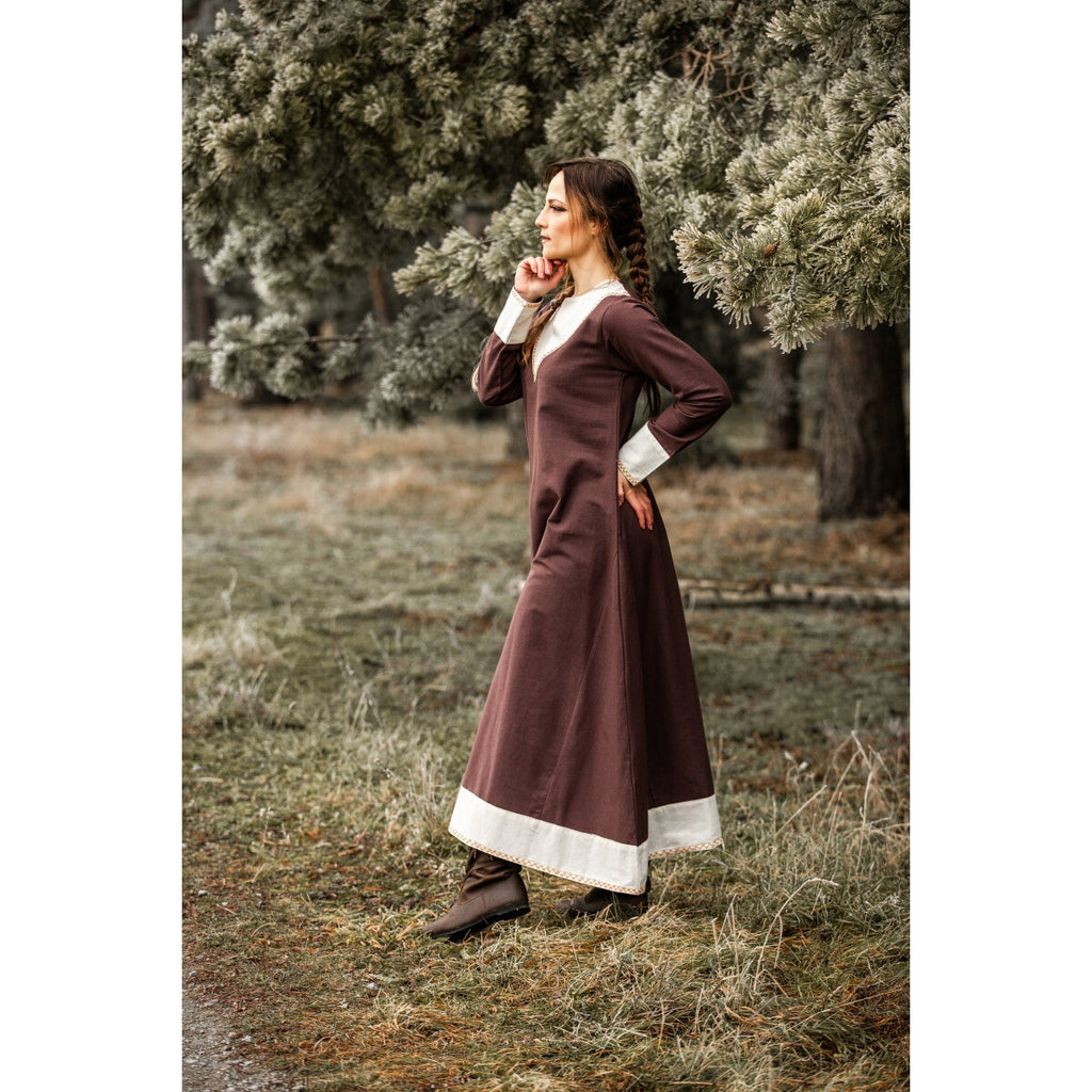 Produktbild Mittelalter Kleid Jorunn braun-beige