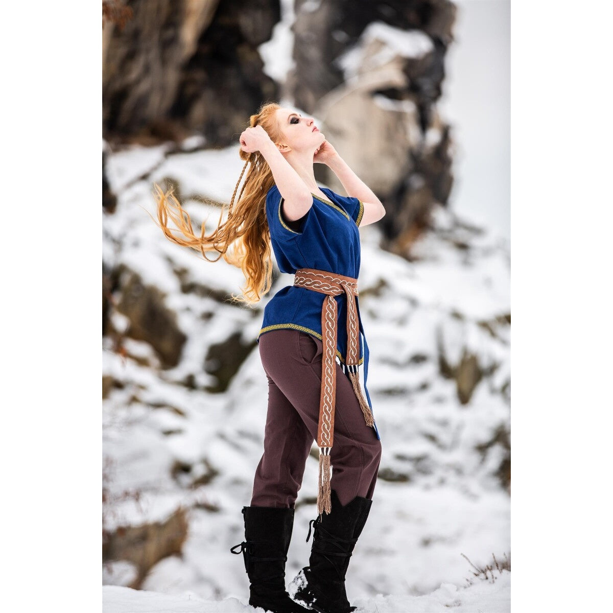 Produktbild Mittelalter Wikinger Tunika Matilda blau