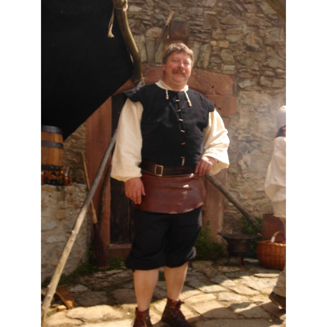 Produktbild Mittelalter Gefütterter Samtwams Heinrich schwarz