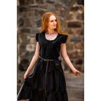 Produktbild Mittelalter Samt-Miederweste Adrienne schwarz