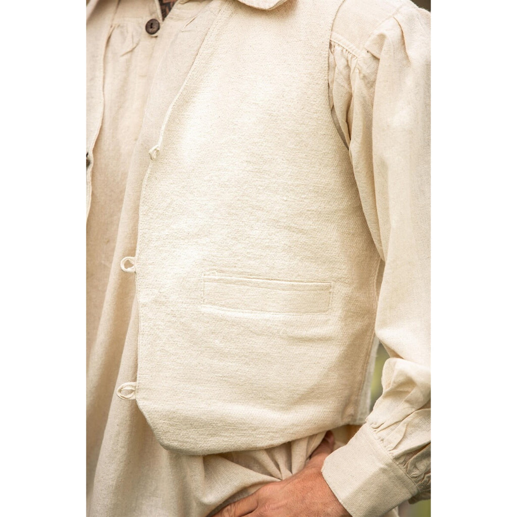 Produktbild Mittelalter Handgewebte Weste Lutz beige