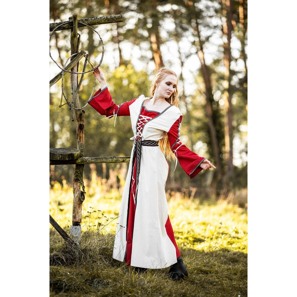 Produktbild Mittelalter Kleid Amalia beige-rot