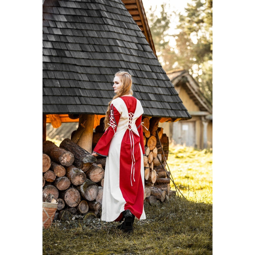 Produktbild Mittelalter Kleid Amalia beige-rot