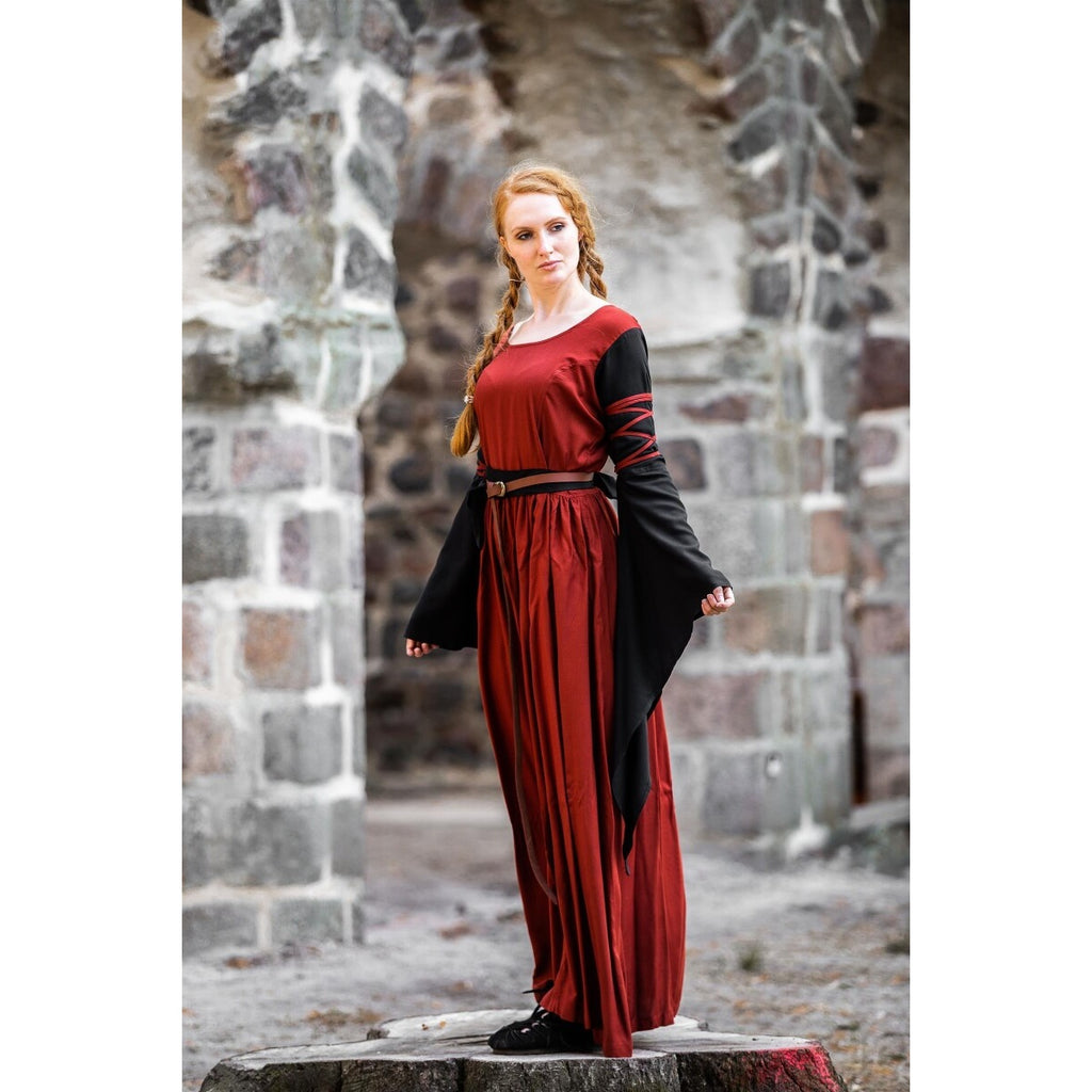Produktbild Mittelalter Kleid Dorell rot-schwarz
