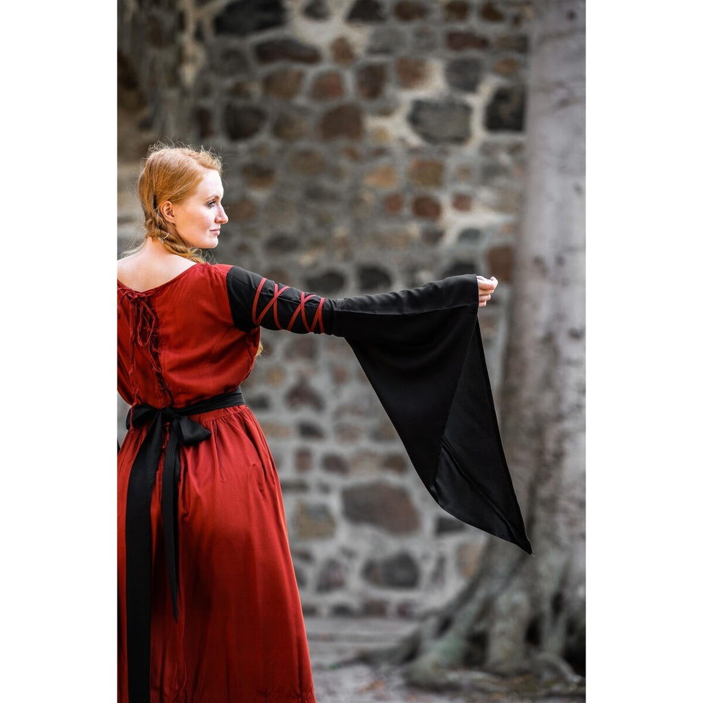 Produktbild Mittelalter Kleid Dorell rot-schwarz