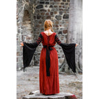 Produktbild Mittelalter Kleid Dorell rot-schwarz
