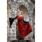 Produktbild Mittelalter Kleid Dorell rot-schwarz