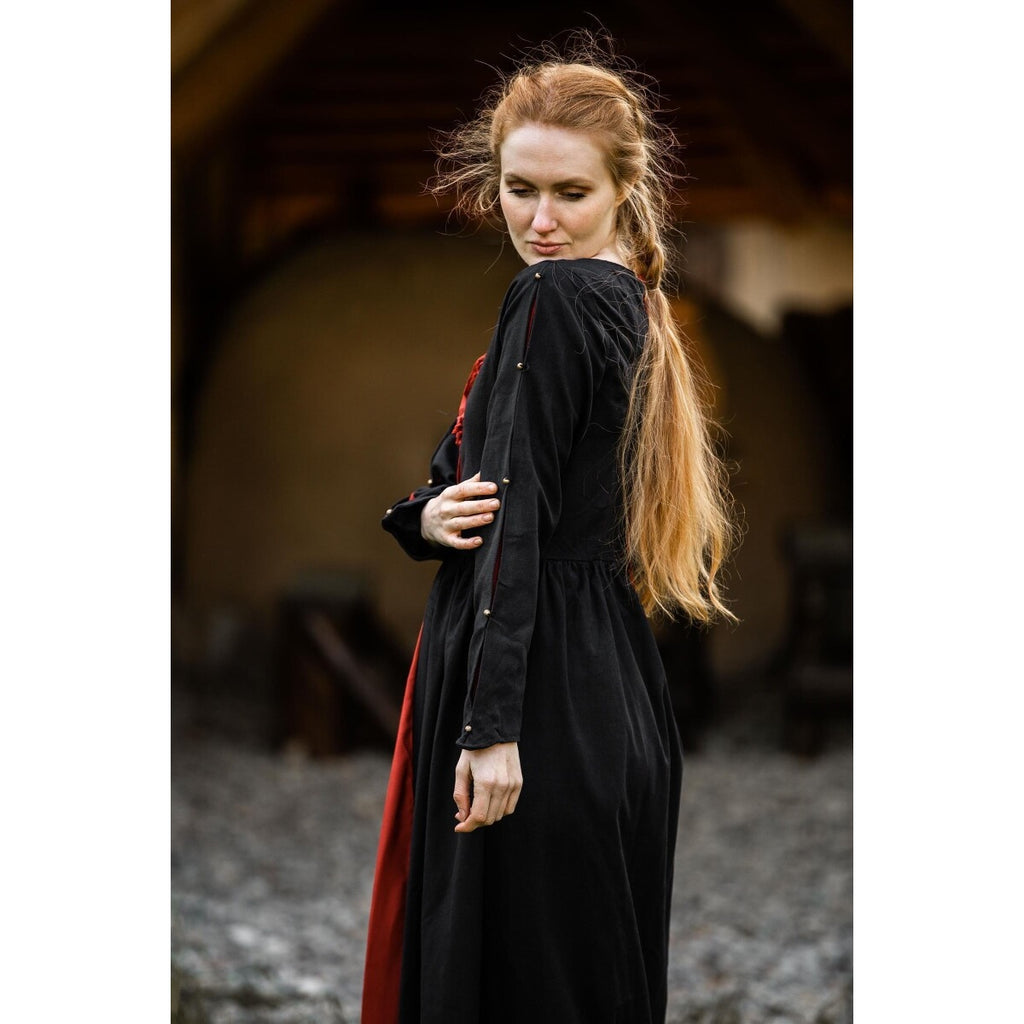 Produktbild Mittelalter Kleid Medusa schwarz-rot
