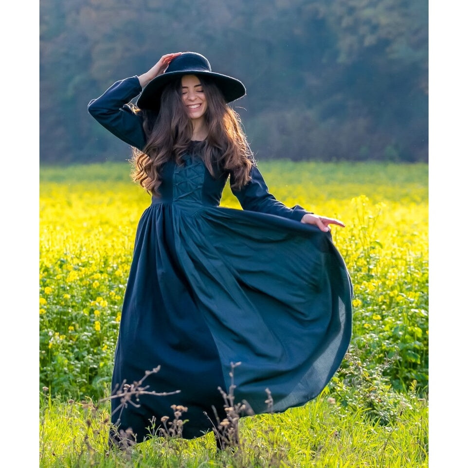 Produktbild Mittelalter Kleid Medusa schwarz-blau