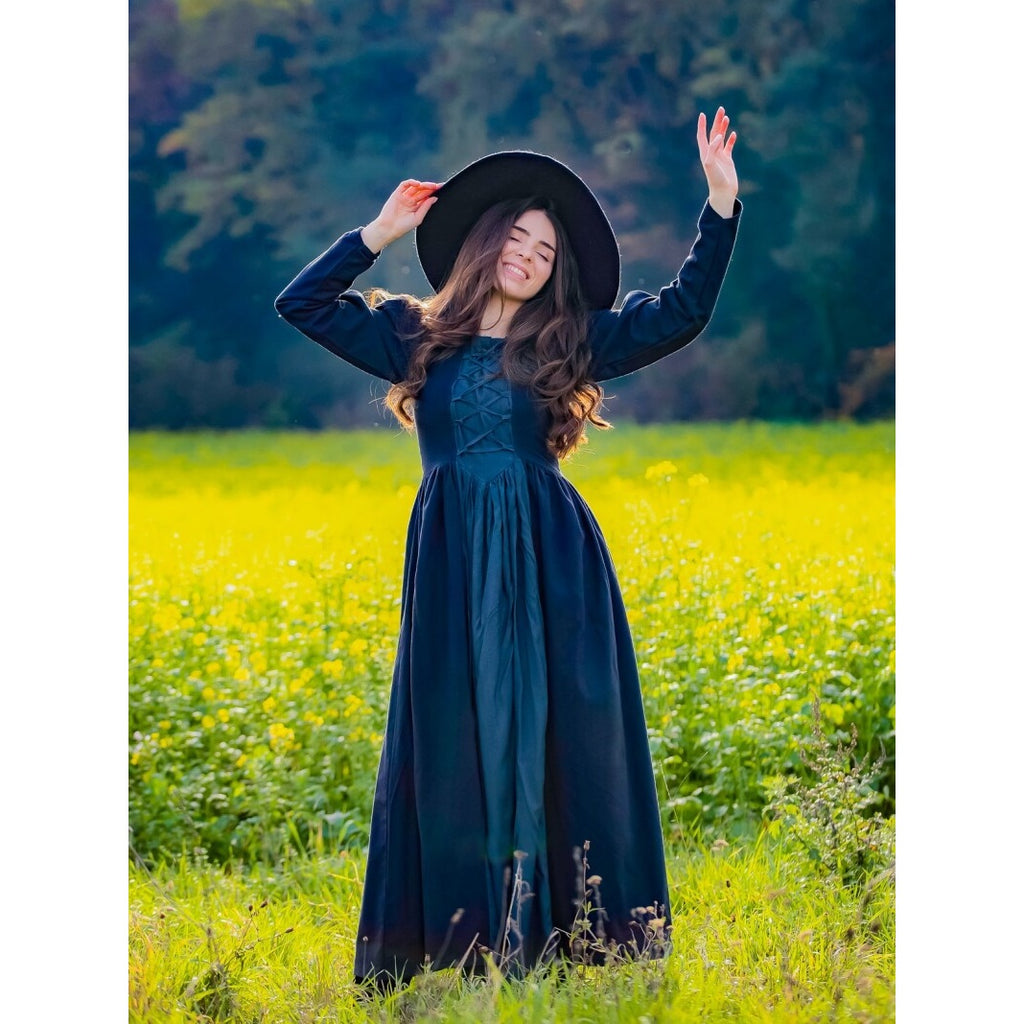 Produktbild Mittelalter Kleid Medusa schwarz-blau