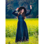 Produktbild Mittelalter Kleid Medusa schwarz-blau