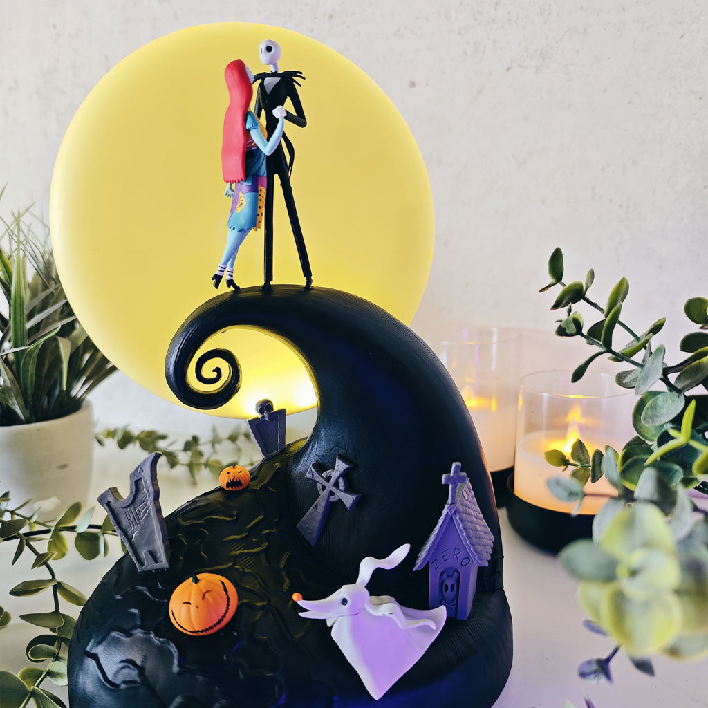 Produktbild Nightmare Before Christmas - Jack und Sally Diorama Tischlampe