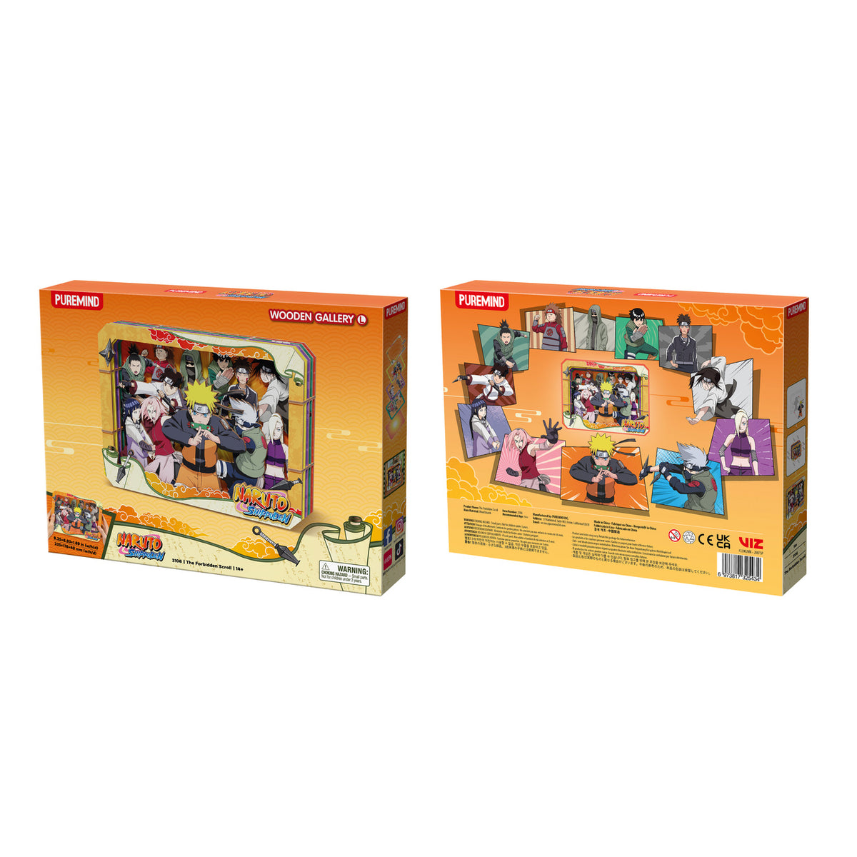 Produktbild Naruto Shippuden - Group Wooden Gallery Bilderrahmen