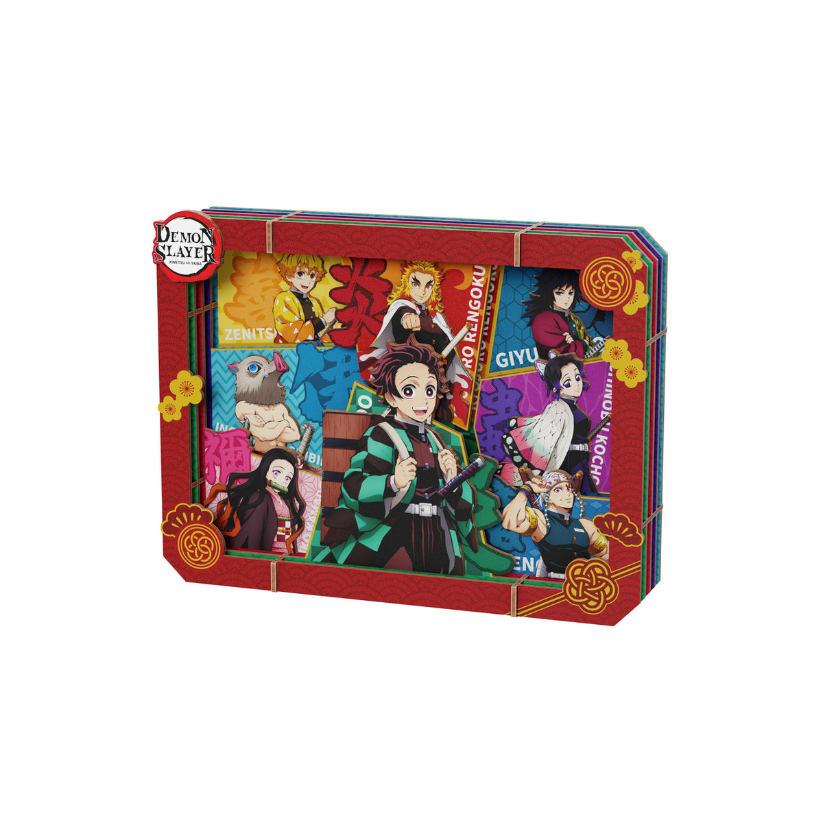 Produktbild Demon Slayer - Group Wooden Gallery Bilderrahmen