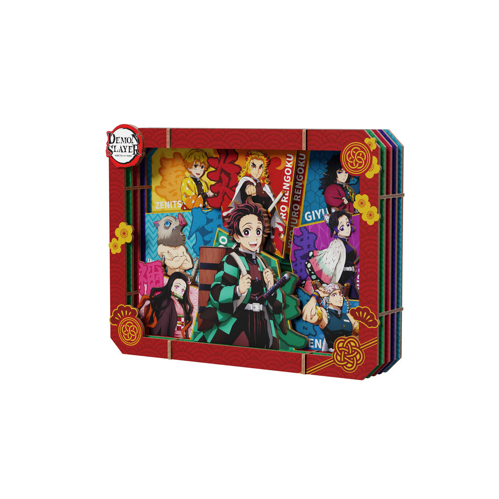 Produktbild Demon Slayer - Group Wooden Gallery Bilderrahmen