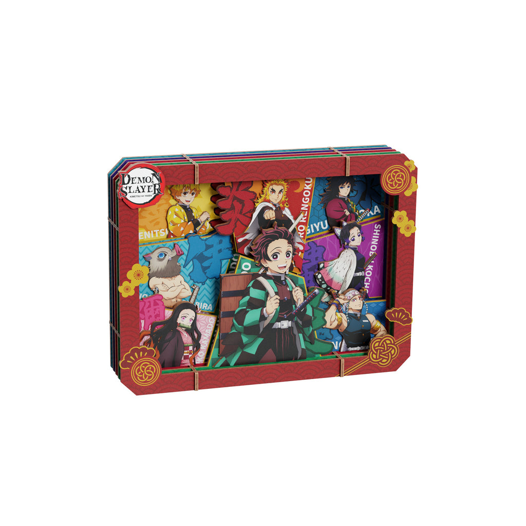 Produktbild Demon Slayer - Group Wooden Gallery Bilderrahmen