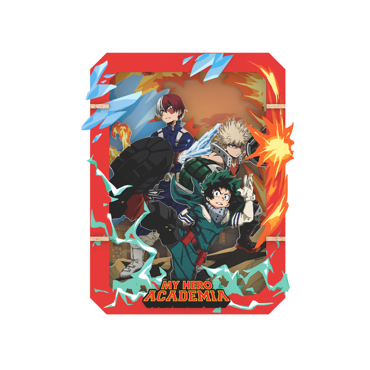 Produktbild My Hero Academia - Group Wooden Gallery Bilderrahmen