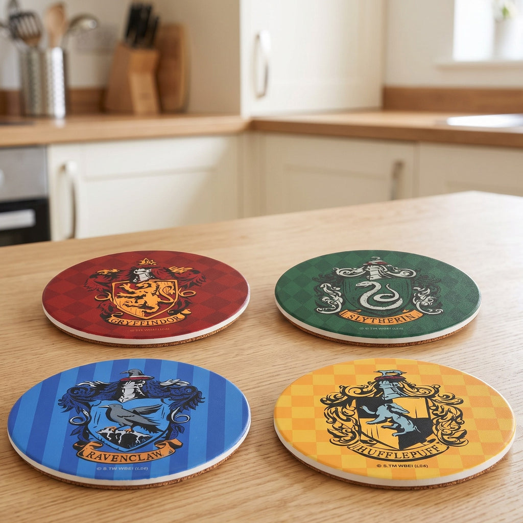 Produktbild Harry Potter - Häuserwappen Untersetzer 4er Set