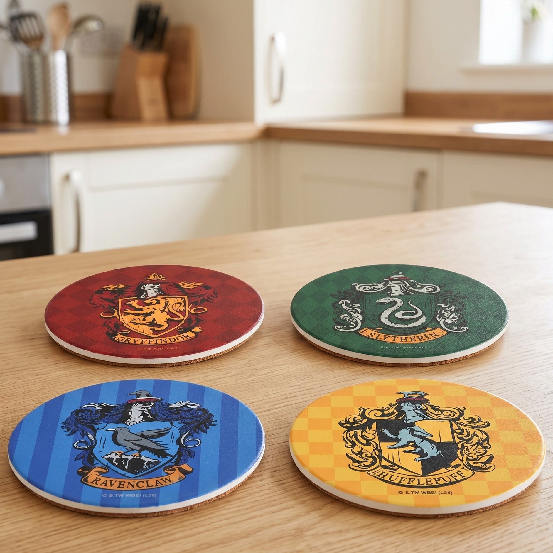 Produktbild Harry Potter - Häuserwappen Untersetzer 4er Set