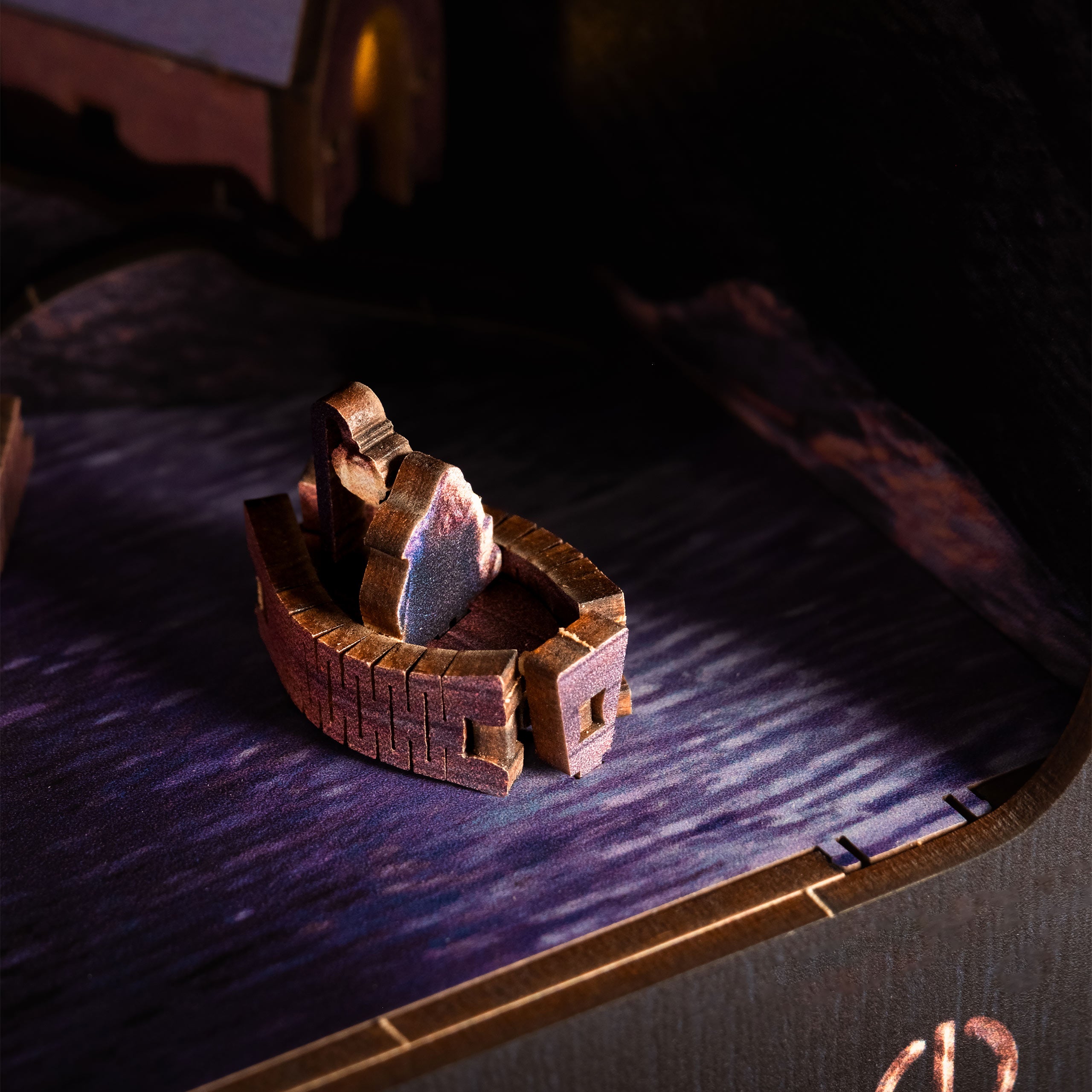 Produktbild Harry Potter - Hogwarts Schloss Nook Modell Bausatz Holz