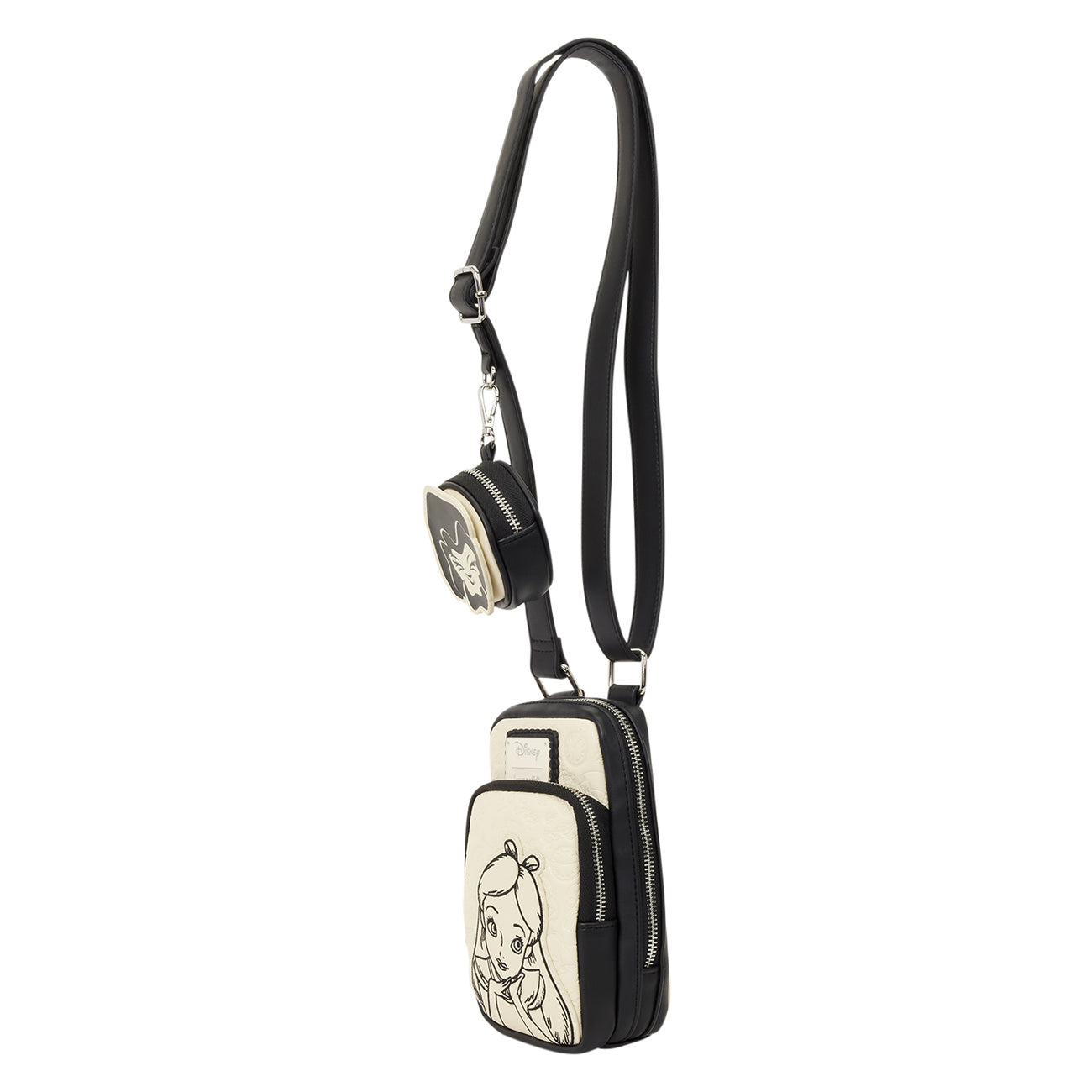 Produktbild Alice im Wunderland - Floral Crossbody Tasche mit Geldbörse