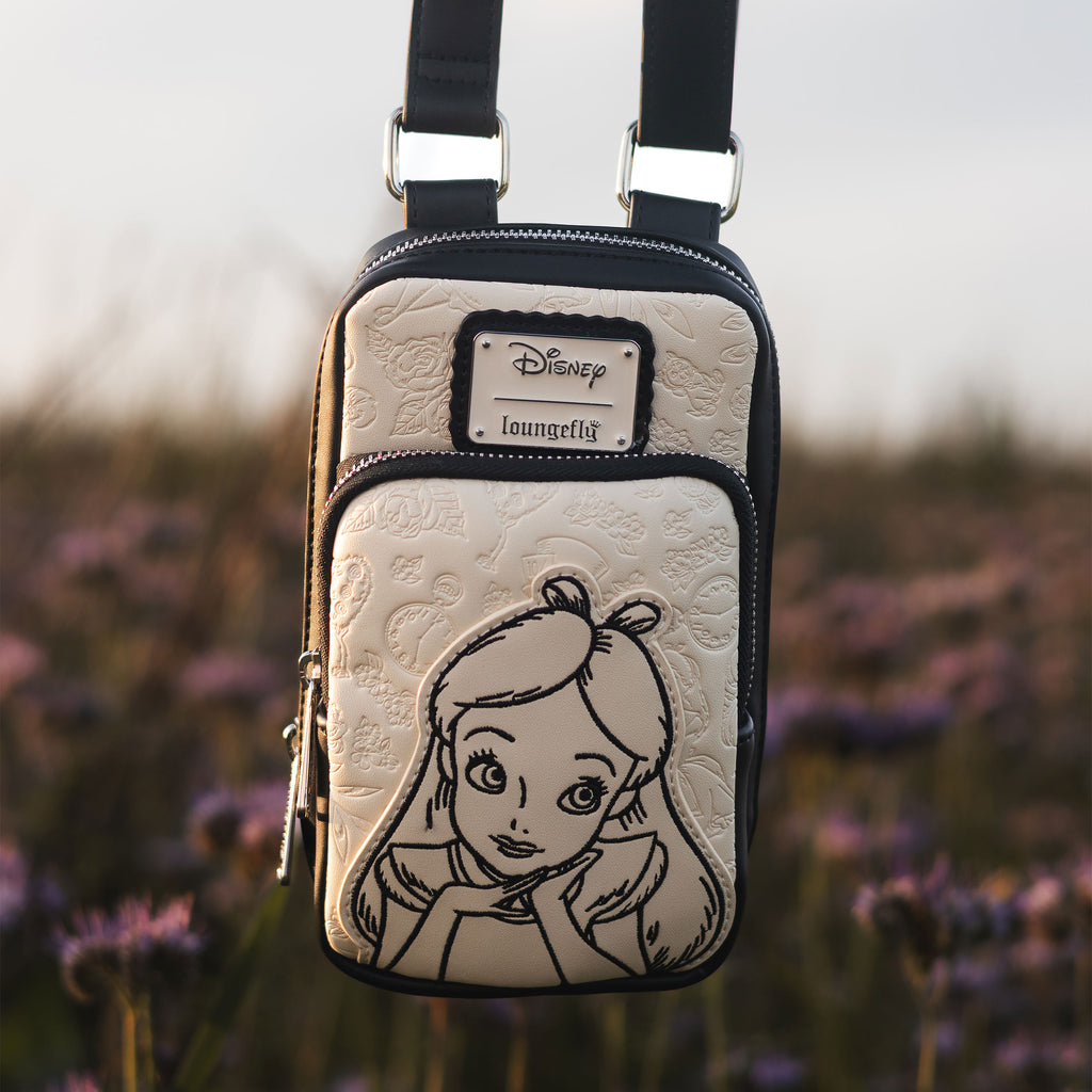 Produktbild Alice im Wunderland - Floral Crossbody Tasche mit Geldbörse