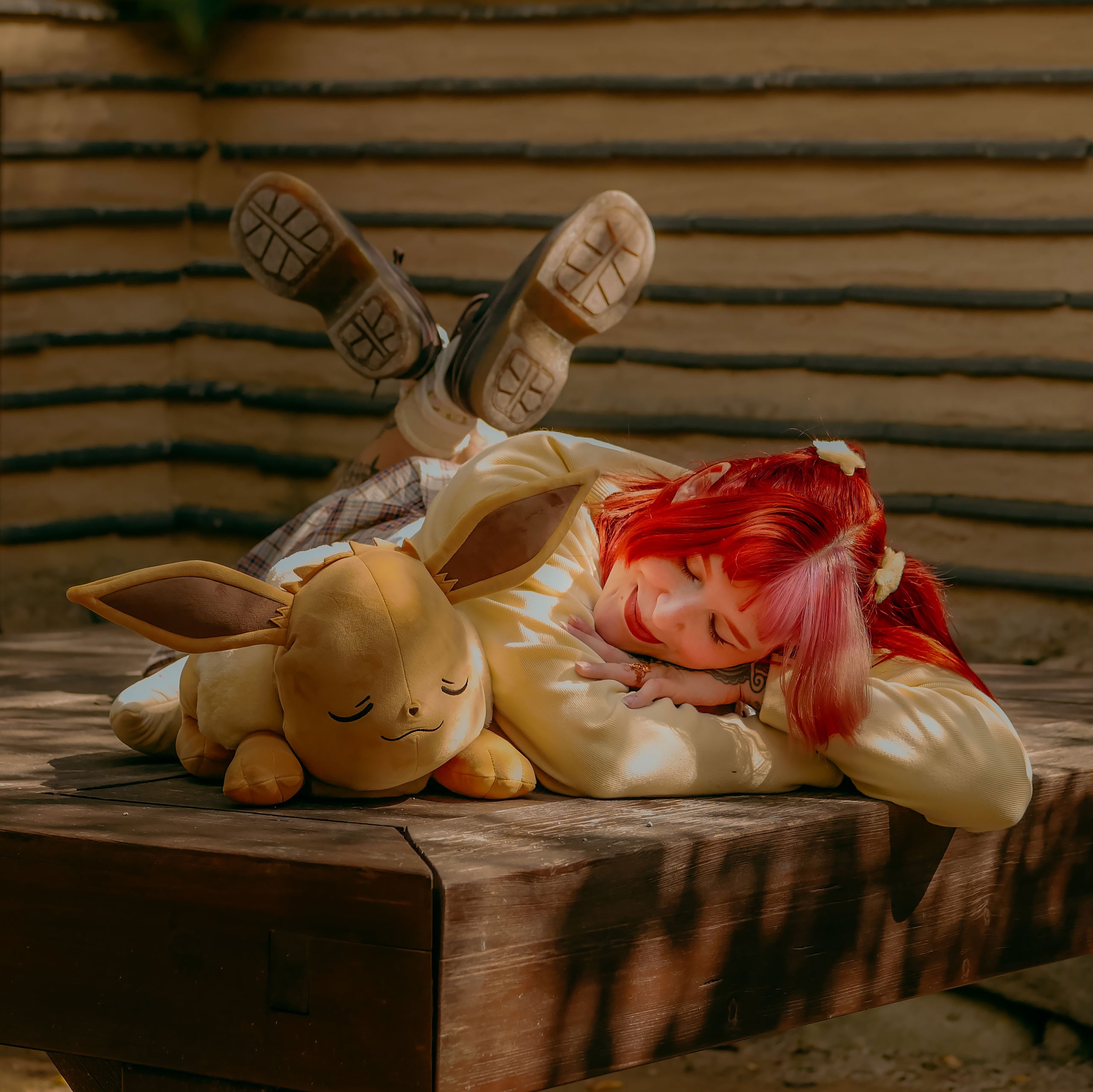 Produktbild Pokemon - Evoli Plüsch Figur schlafend