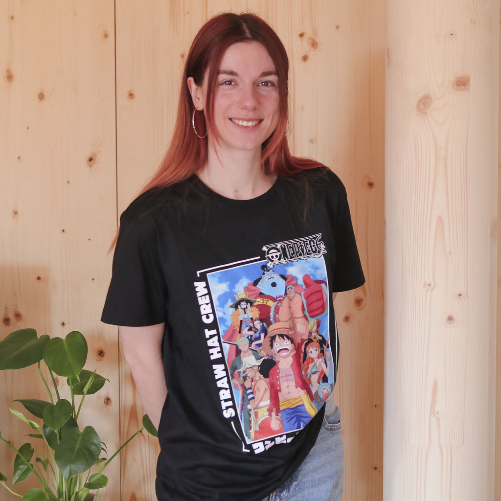 One Piece - Strohhut Piratenbande T-Shirt schwarz