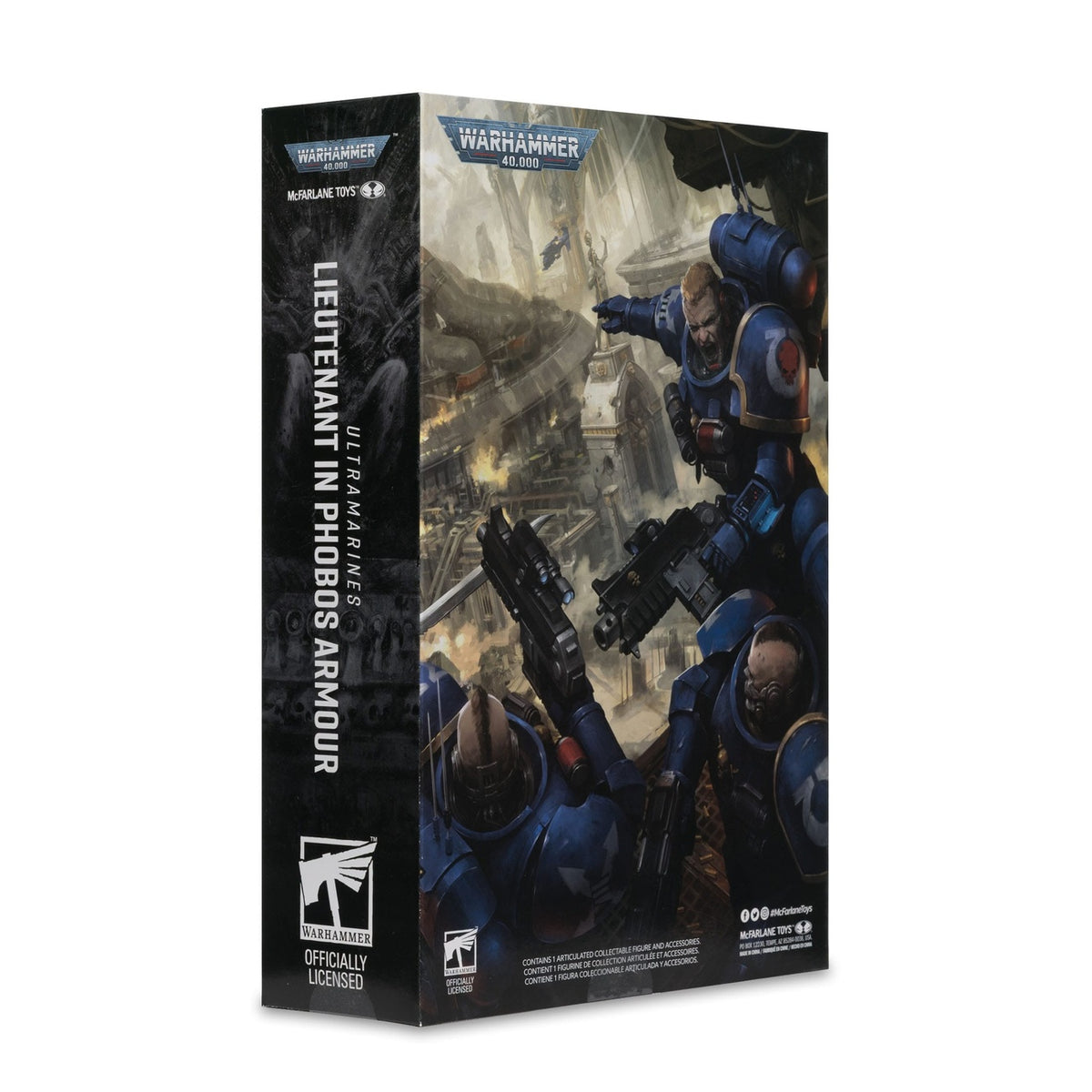 Produktbild Warhammer 40k - Lieutenant in Phobos Armor (Ultramarines) Actionfigur 18cm