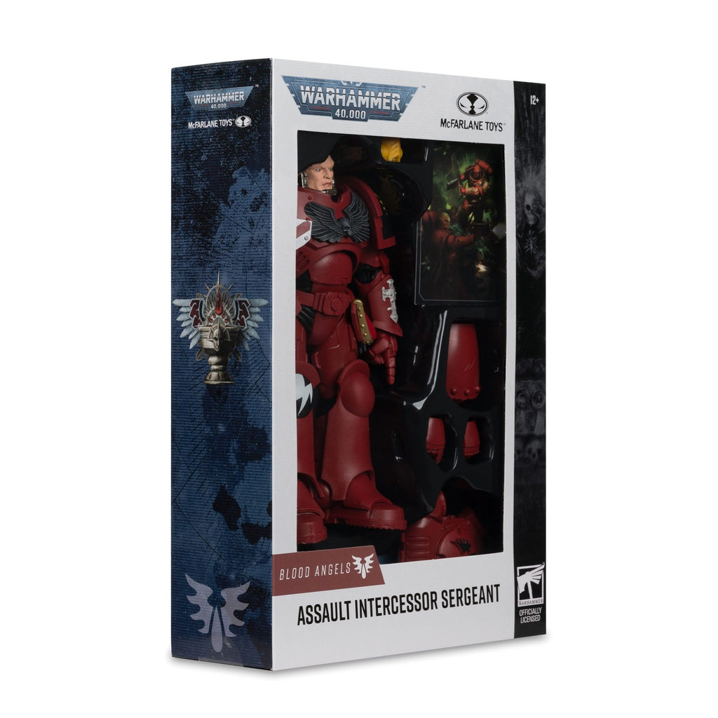 Produktbild Warhammer 40k - Assault Intercessor Sergeant (Blood Angel) Actionfigur 18cm