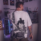 Produktbild One Piece - Luffy Oversize T-Shirt weiß