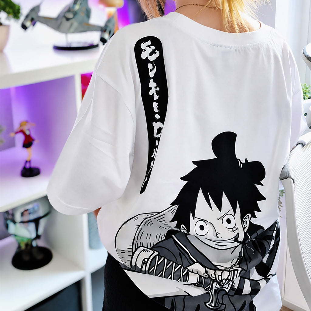 Produktbild One Piece - Luffy Oversize T-Shirt weiß