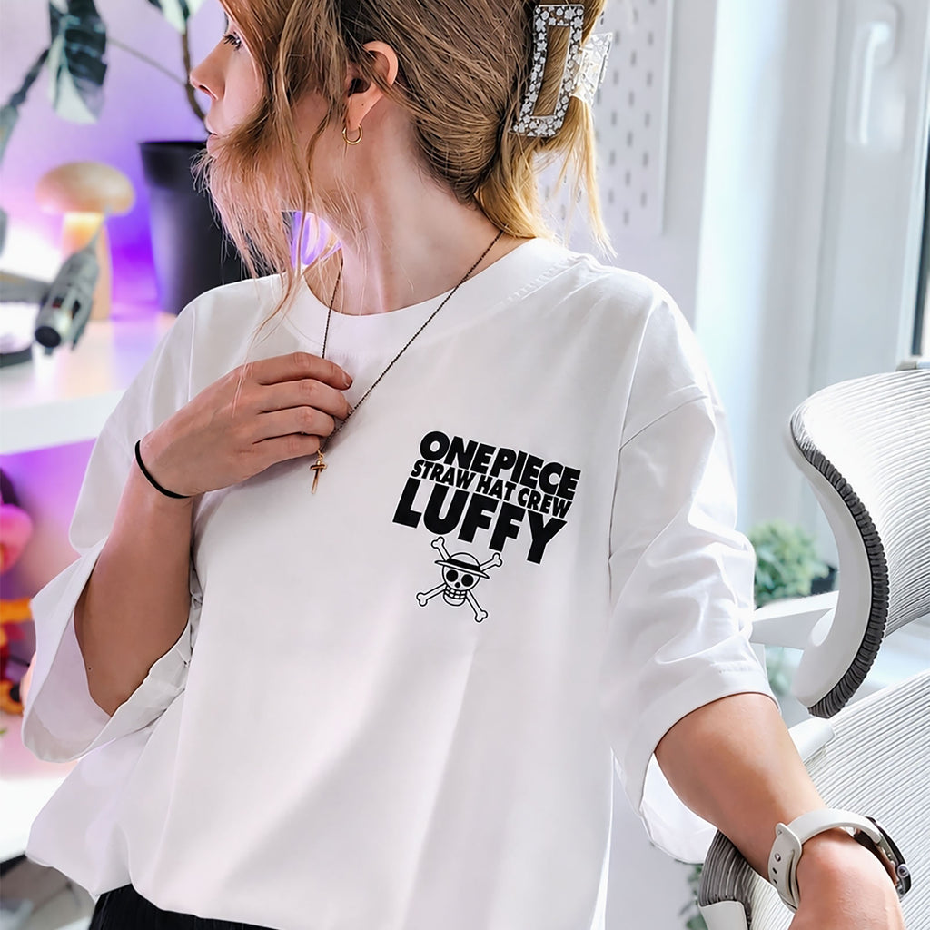Produktbild One Piece - Luffy Oversize T-Shirt weiß