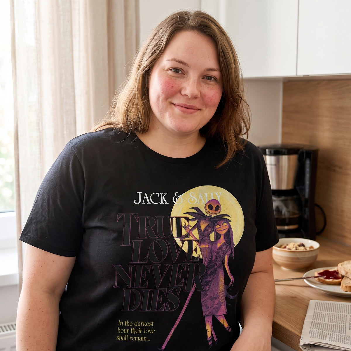 Produktbild Nightmare Before Christmas - True Love Never Dies T-Shirt schwarz