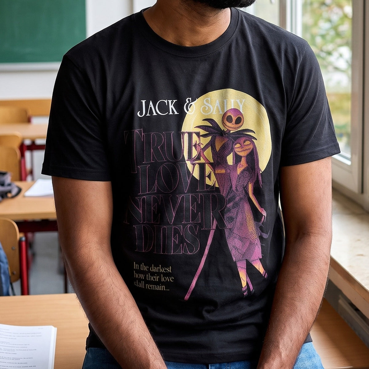 Produktbild Nightmare Before Christmas - True Love Never Dies T-Shirt schwarz