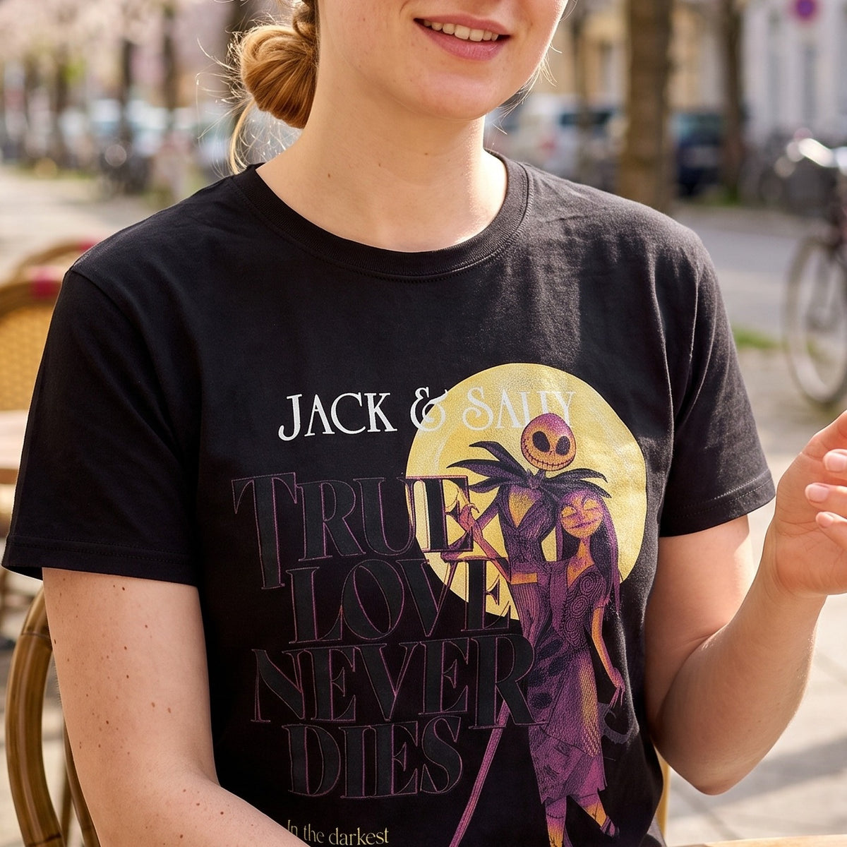 Produktbild Nightmare Before Christmas - True Love Never Dies T-Shirt schwarz