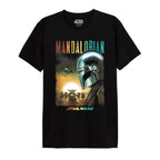 Produktbild Mando und Grogu Poster T-Shirt schwarz - Star Wars The Mandalorian