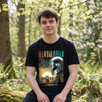 Produktbild Mando und Grogu Poster T-Shirt schwarz - Star Wars The Mandalorian