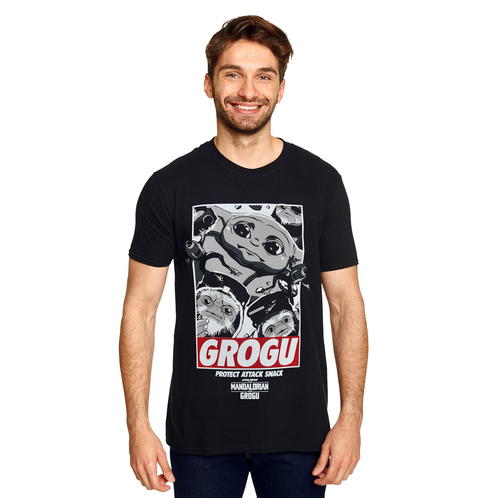 Produktbild Grogu Protect Attack Snack T-Shirt - Star Wars The Mandalorian