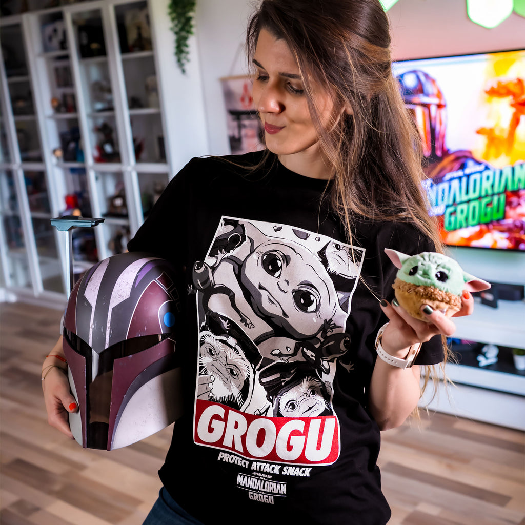 Produktbild Grogu Protect Attack Snack T-Shirt - Star Wars The Mandalorian