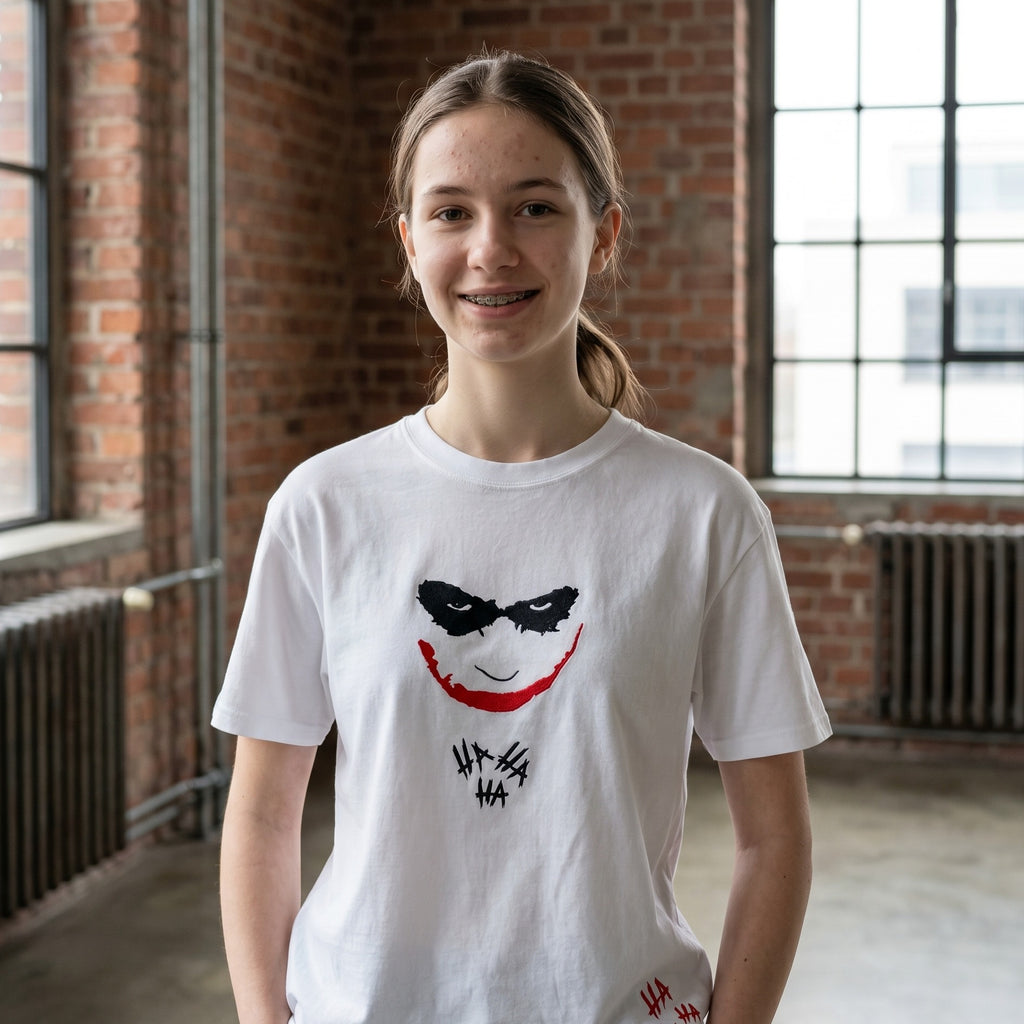 Produktbild Joker - Hahaha Premium Oversize T-Shirt weiß