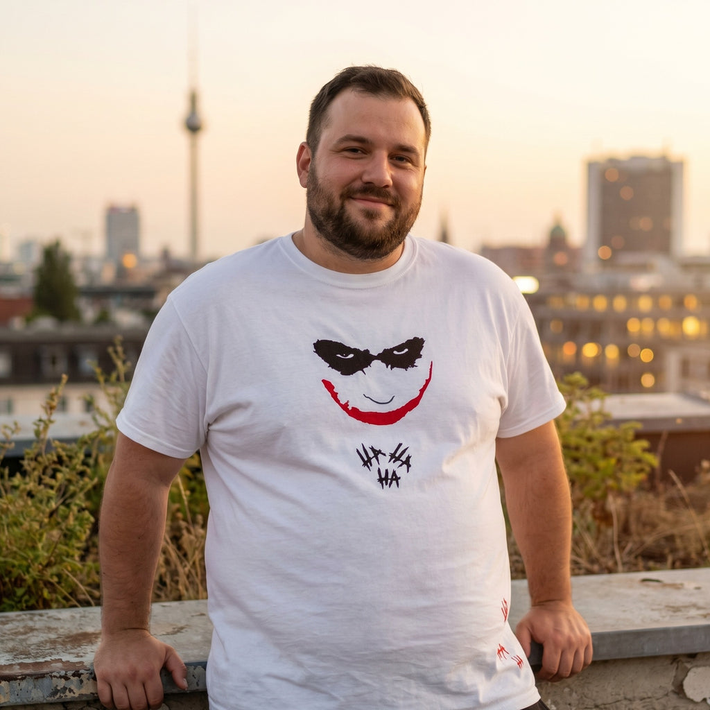 Produktbild Joker - Hahaha Premium Oversize T-Shirt weiß