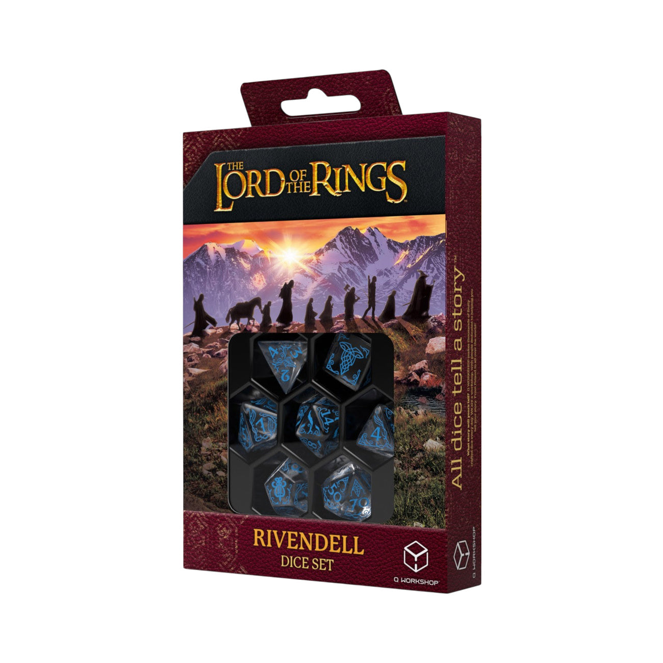 Produktbild Der Herr der Ringe - Rivendell Water RPG Würfel Set 7tlg