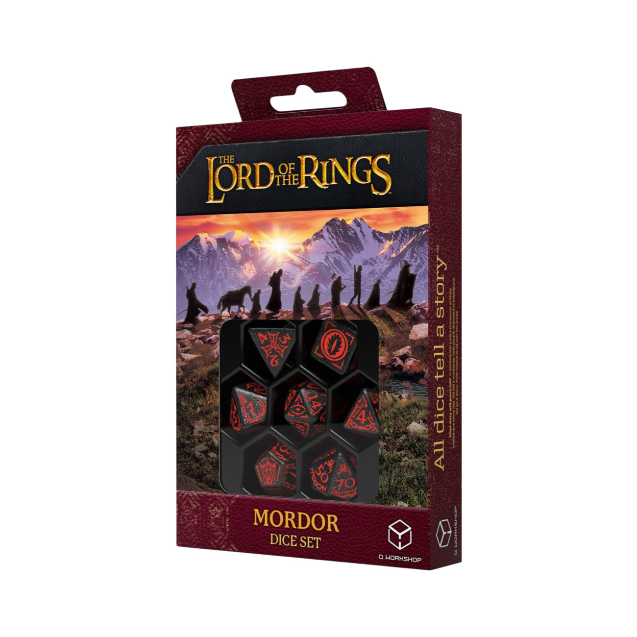 Produktbild Der Herr der Ringe - Mordor RPG Würfel Set 7tlg